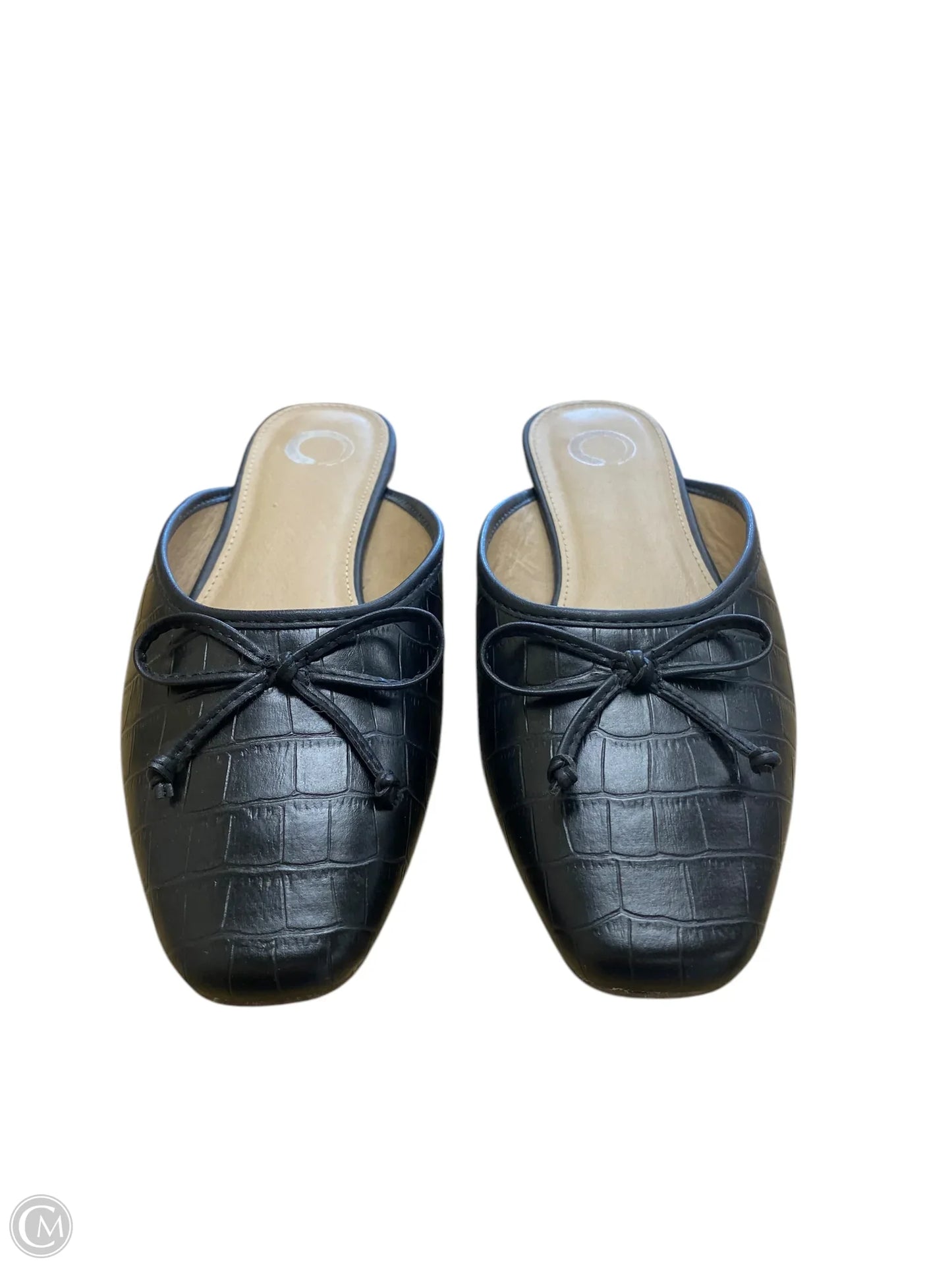 Shoes Flats By Clothes Mentor In Black, Size: 7.5