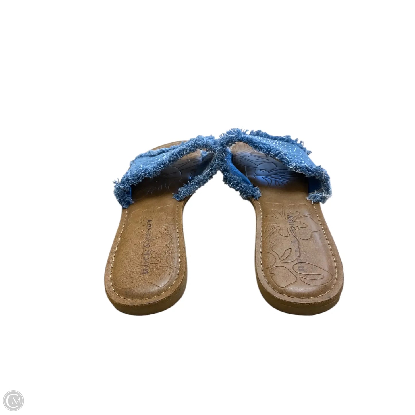 Sandals Flip Flops By Rock And Candy In Blue, Size: 7.5