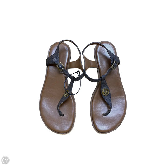 Sandals Flats By Michael By Michael Kors In Brown, Size: 6.5