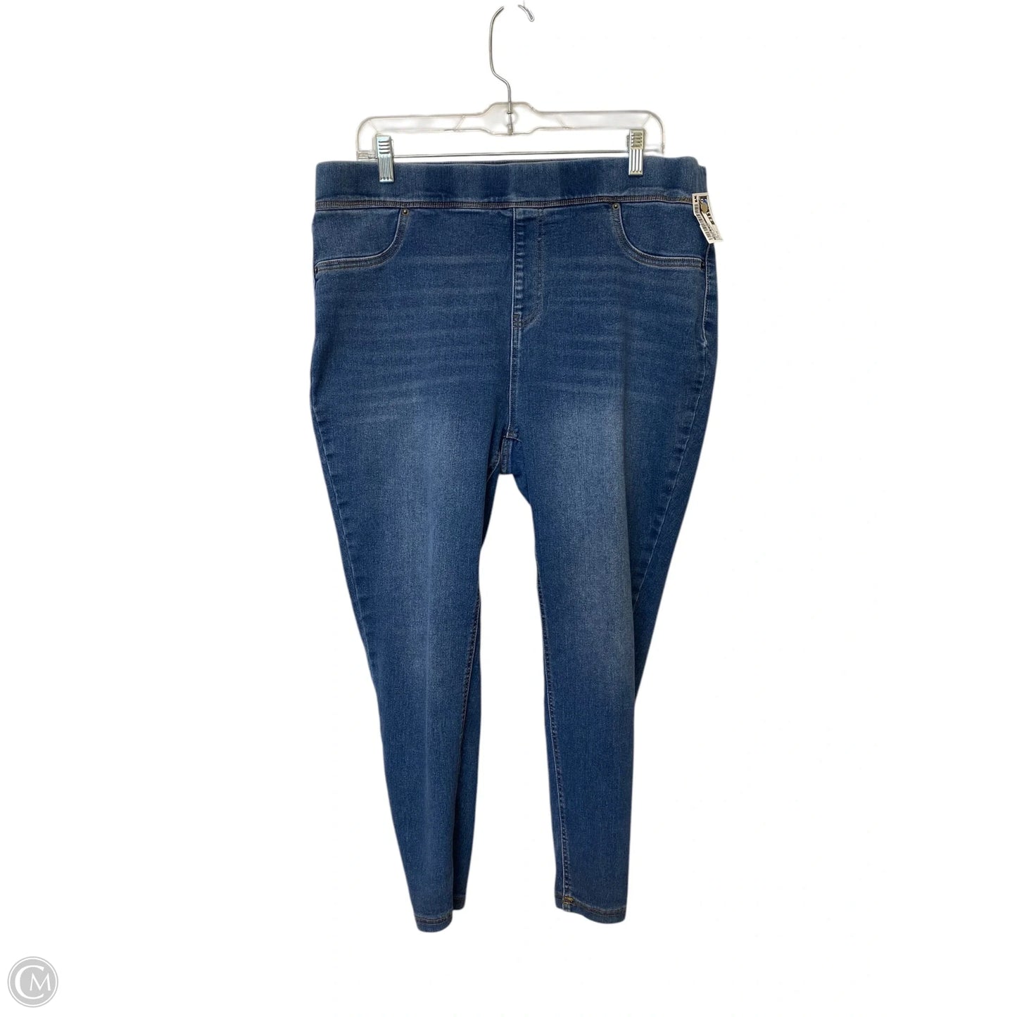 Jeans Skinny By Terra & Sky In Blue Denim, Size: 1x