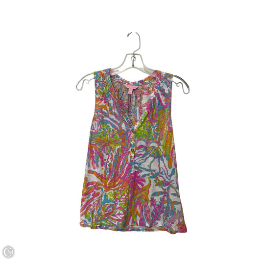 Top Sleeveless Designer By Lilly Pulitzer In Multi-colored, Size: S