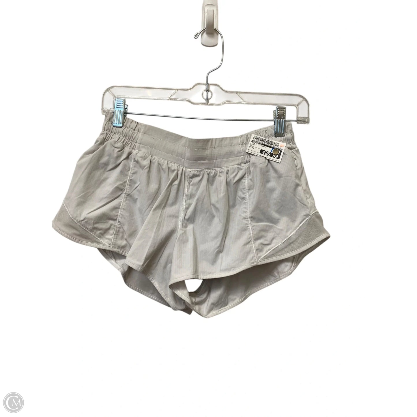 Athletic Shorts By Lululemon In Grey, Size: 8