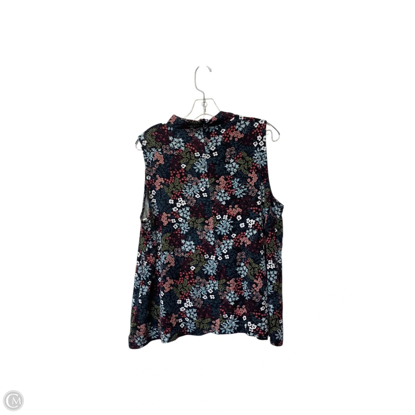 Top Sleeveless By Loft In Floral Print, Size: Xl
