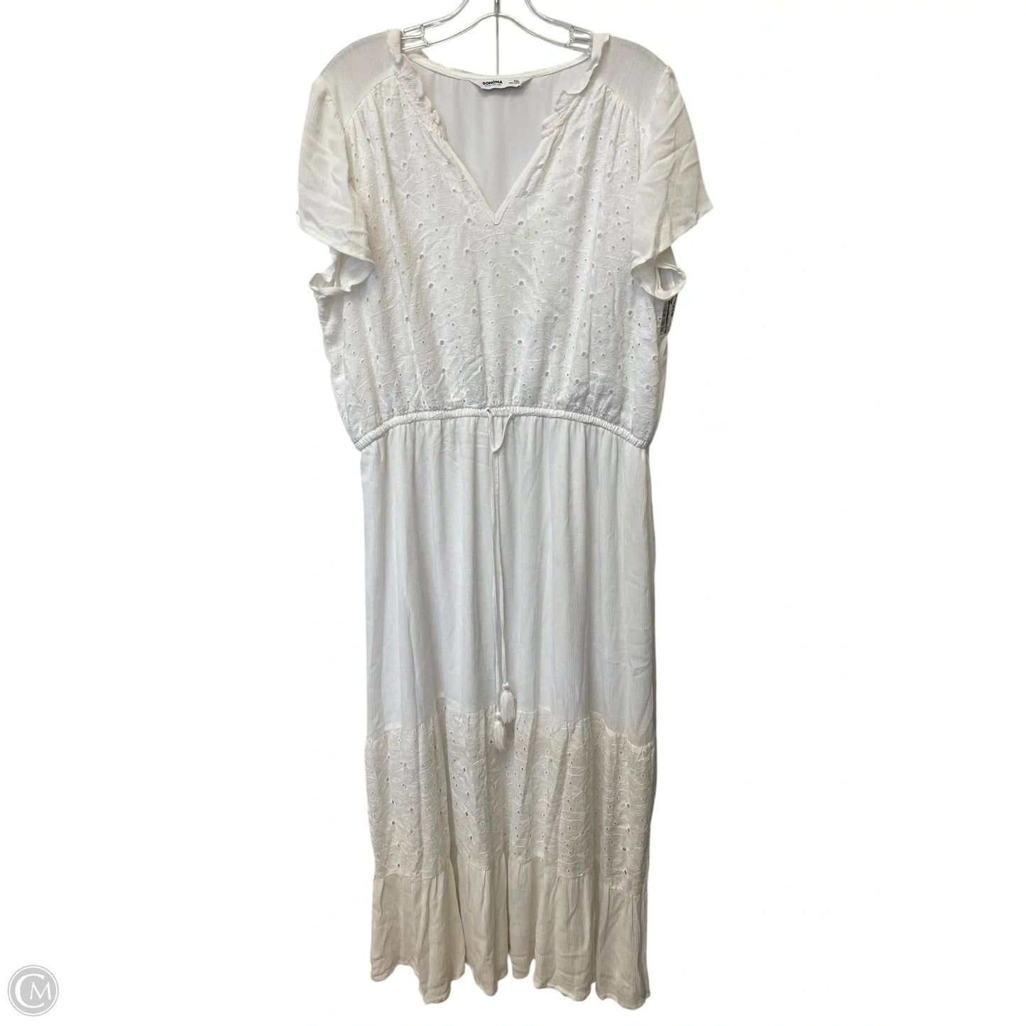 Dress Casual Maxi By Sonoma In White, Size: Xxl