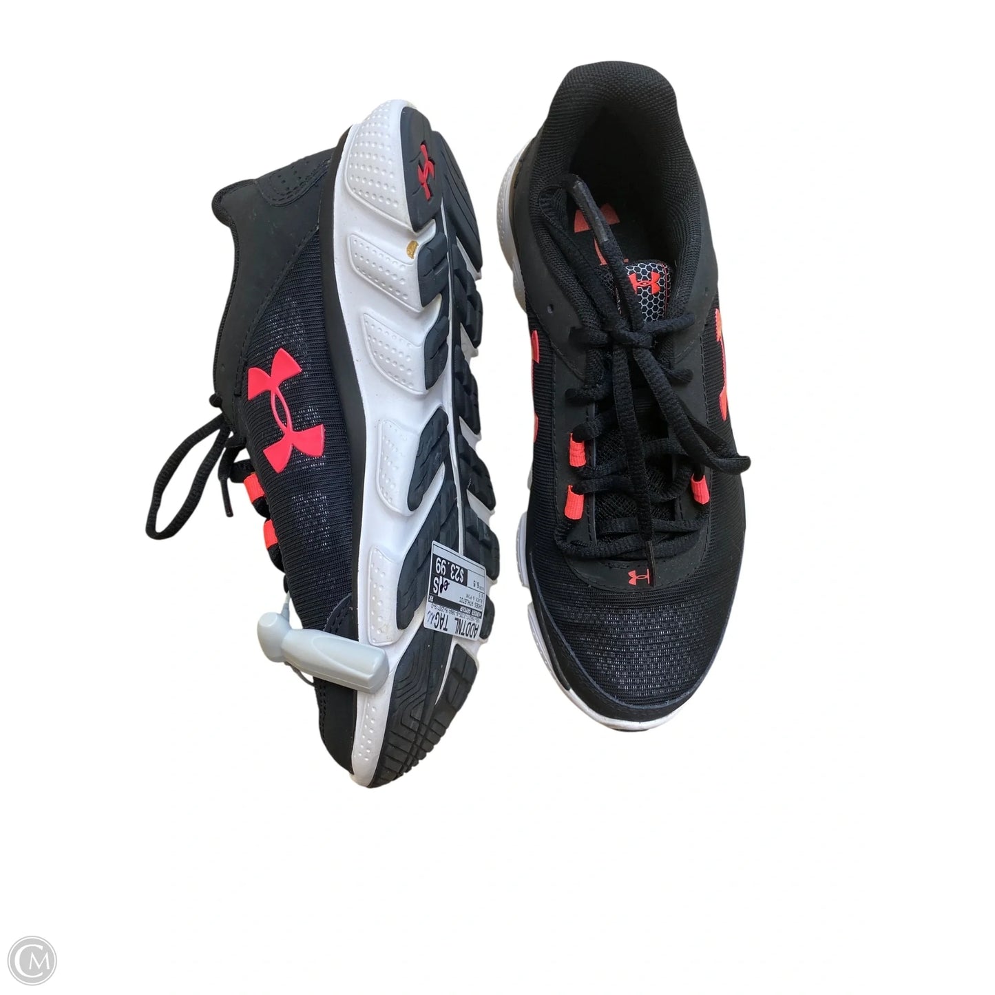 Shoes Athletic By Under Armour In Black & Pink, Size: 6.5