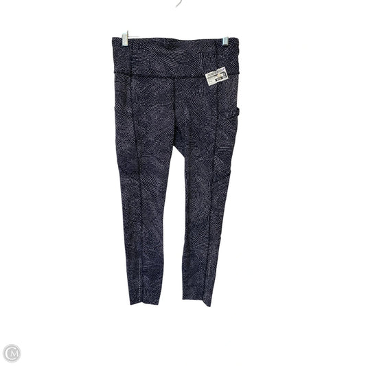 Athletic Leggings By Lululemon In Black & White, Size: 8