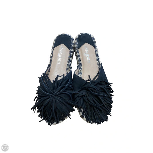 Sandals Flats By Clothes Mentor In Black, Size: 6.5
