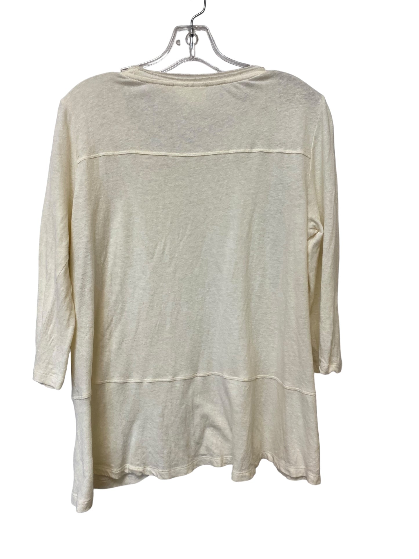 Cream Top Long Sleeve Basic Maeve, Size S