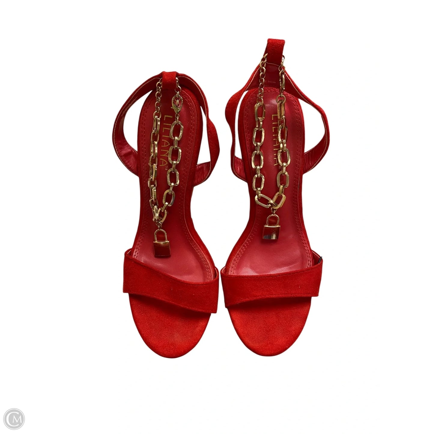 Shoes Heels Wedge By Liliana In Red, Size: 9