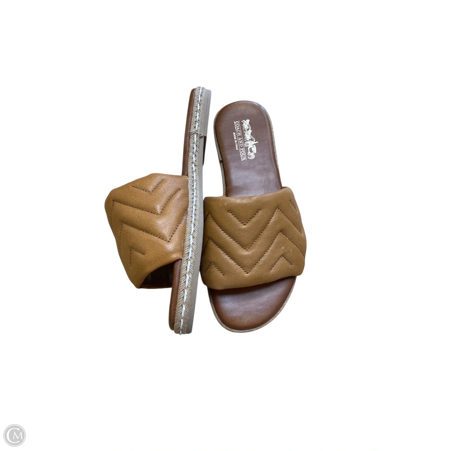 Sandals Flats By Coach And Four In Brown, Size: 6
