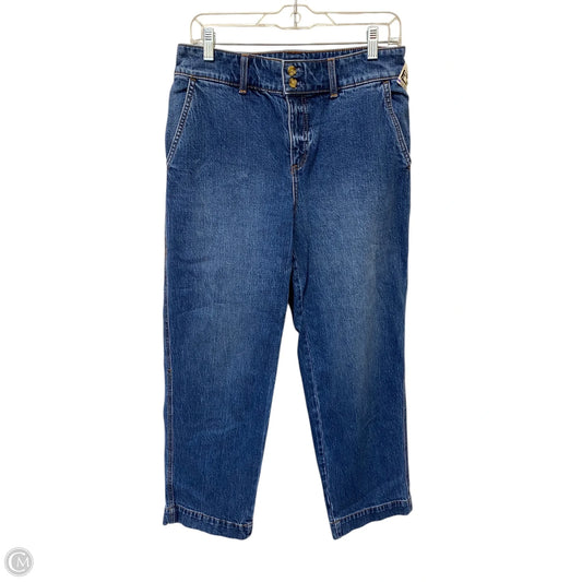 Jeans Straight By Talbots In Blue Denim, Size: 6