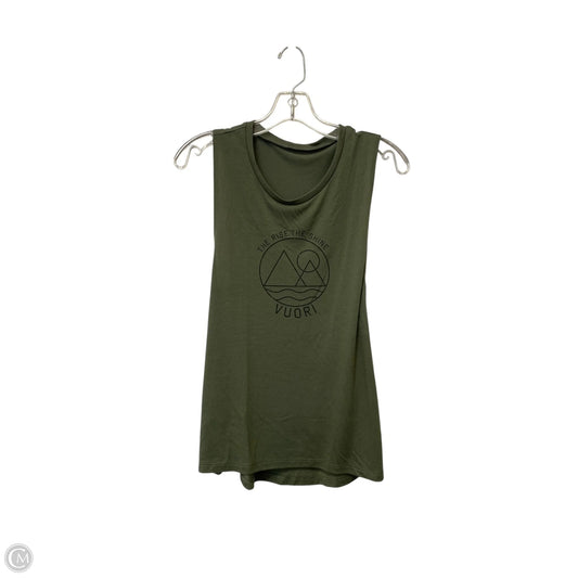 Athletic Tank Top By Vuori In Green, Size: M