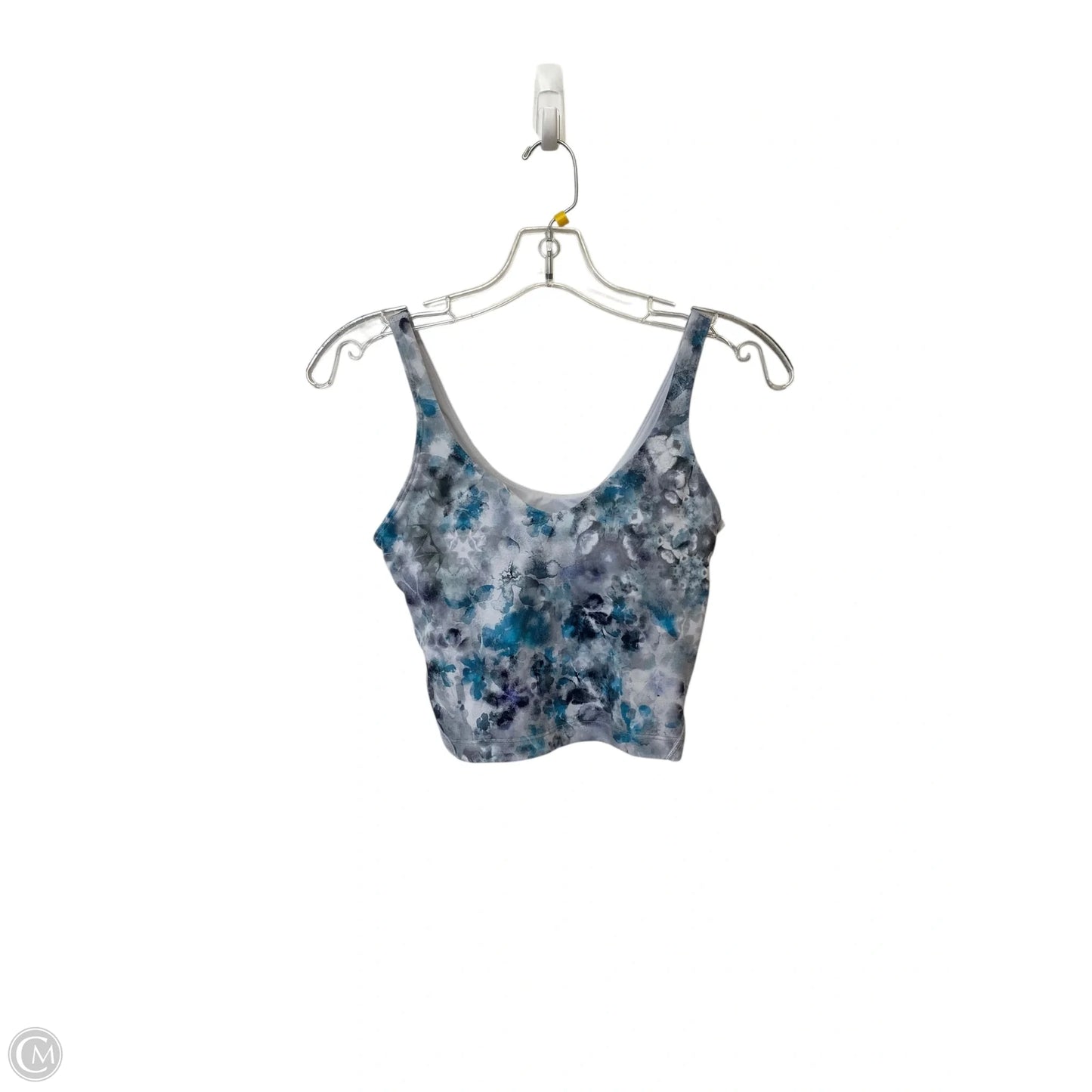 Athletic Bra By Lululemon In Blue & Grey, Size: 4