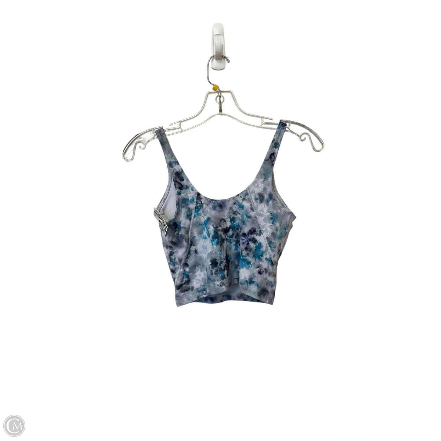 Athletic Bra By Lululemon In Blue & Grey, Size: 4
