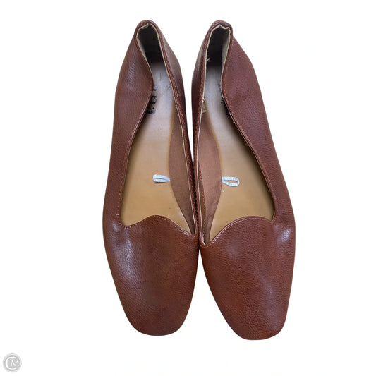 Shoes Flats By Ana In Brown, Size: 11