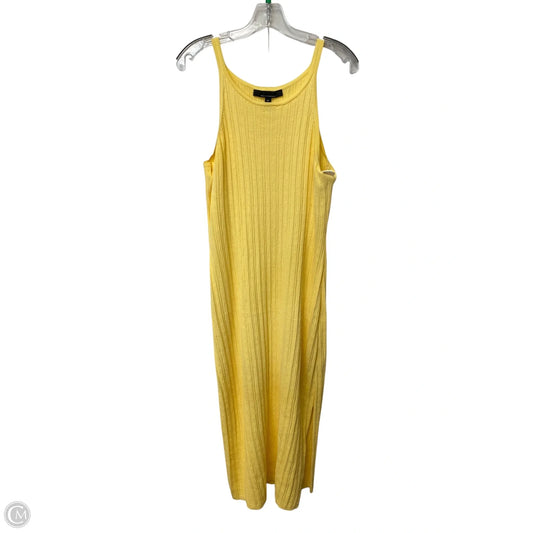 Dress Casual Maxi By White House Black Market In Yellow, Size: Xl