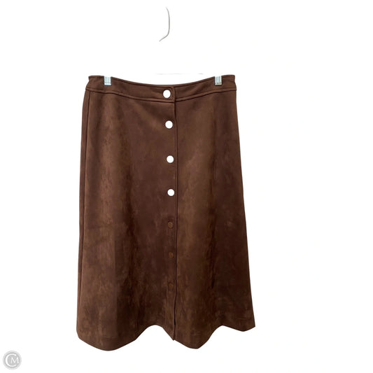 Skirt Midi By Cato In Brown, Size: S