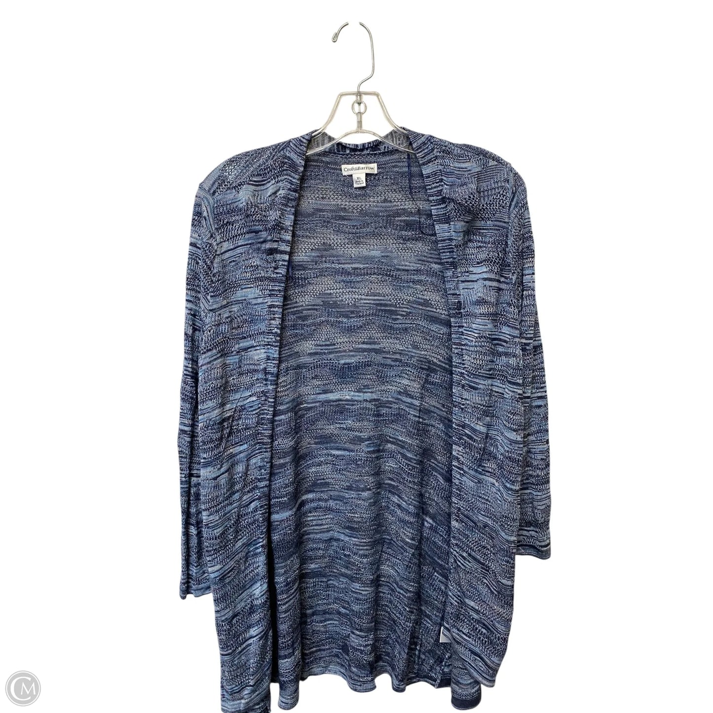 Cardigan By Croft And Barrow In Blue, Size: Xl