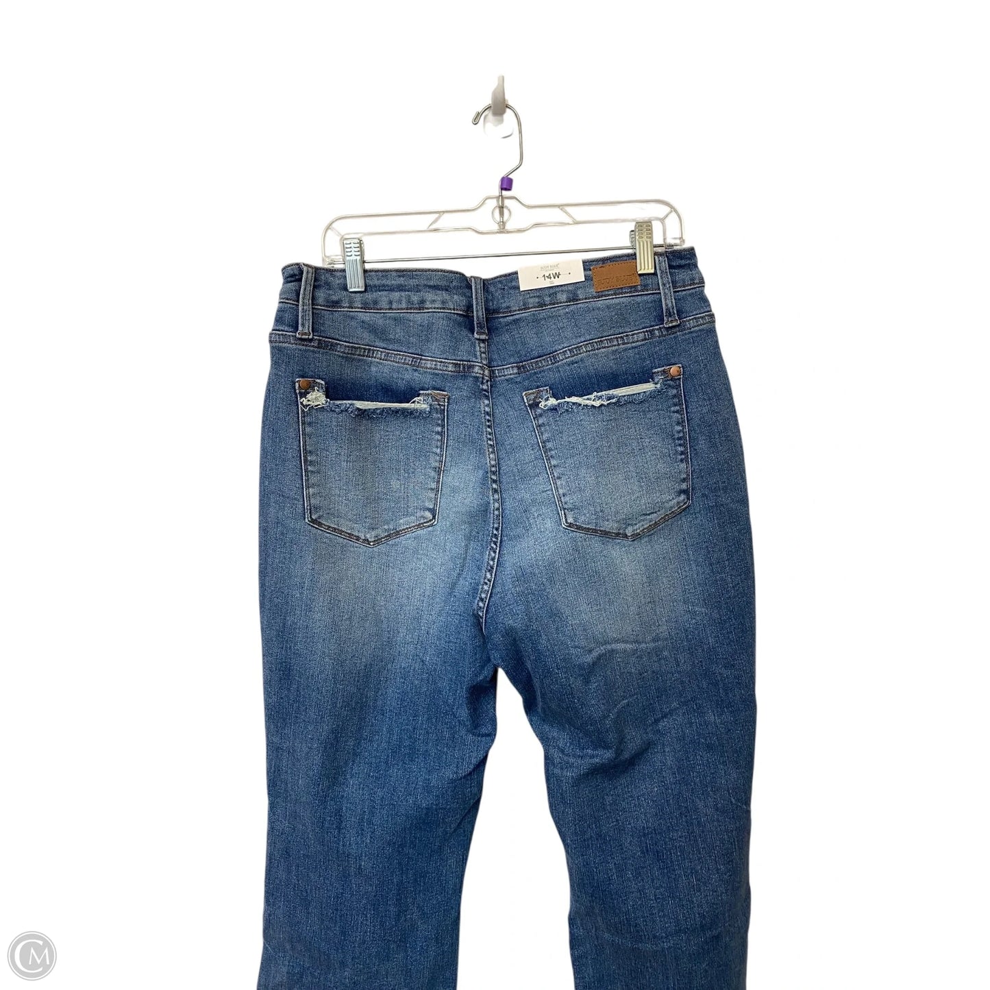 Jeans Boot Cut By Judy Blue In Blue Denim, Size: 14