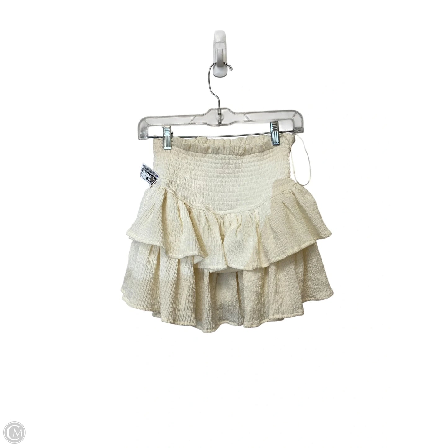 Skirt Mini & Short By Miou Muse In Cream, Size: S