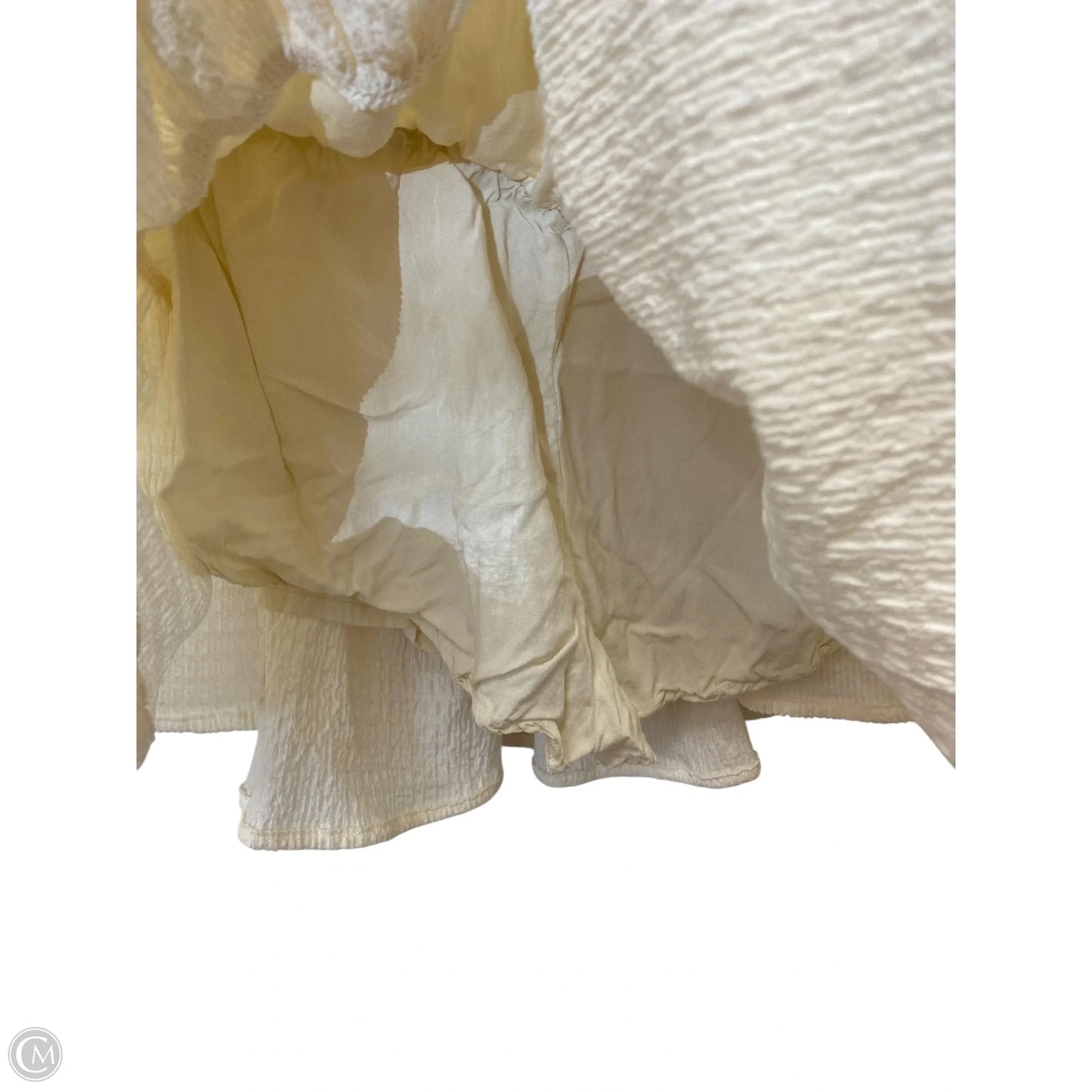 Skirt Mini & Short By Miou Muse In Cream, Size: S