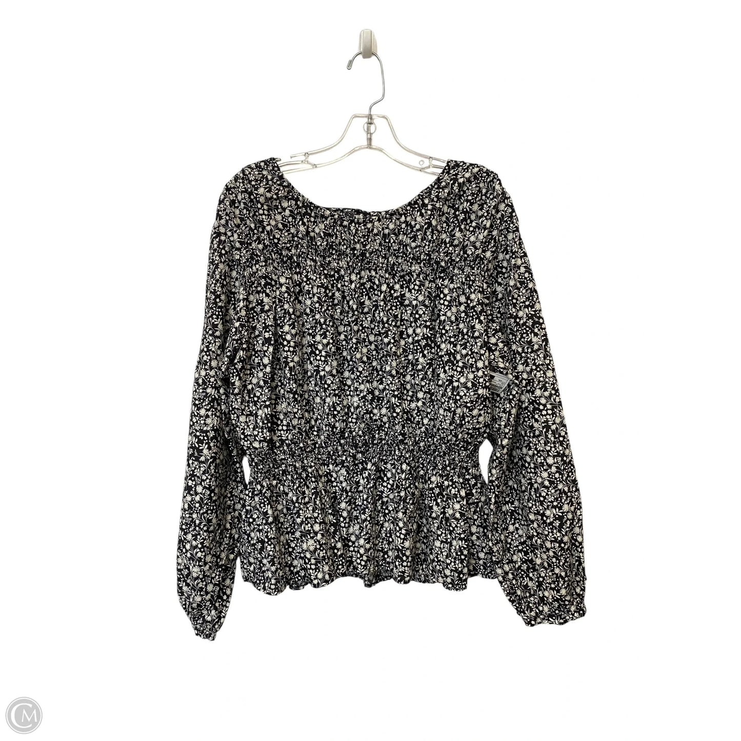 Top Long Sleeve By Universal Thread In Floral Print, Size: Xxl