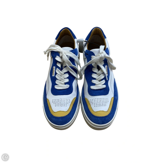 Shoes Sneakers By Clothes Mentor In Blue & White, Size: 8.5