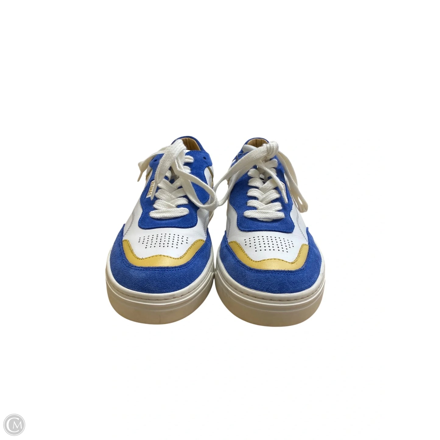 Shoes Sneakers By Clothes Mentor In Blue & White, Size: 8.5