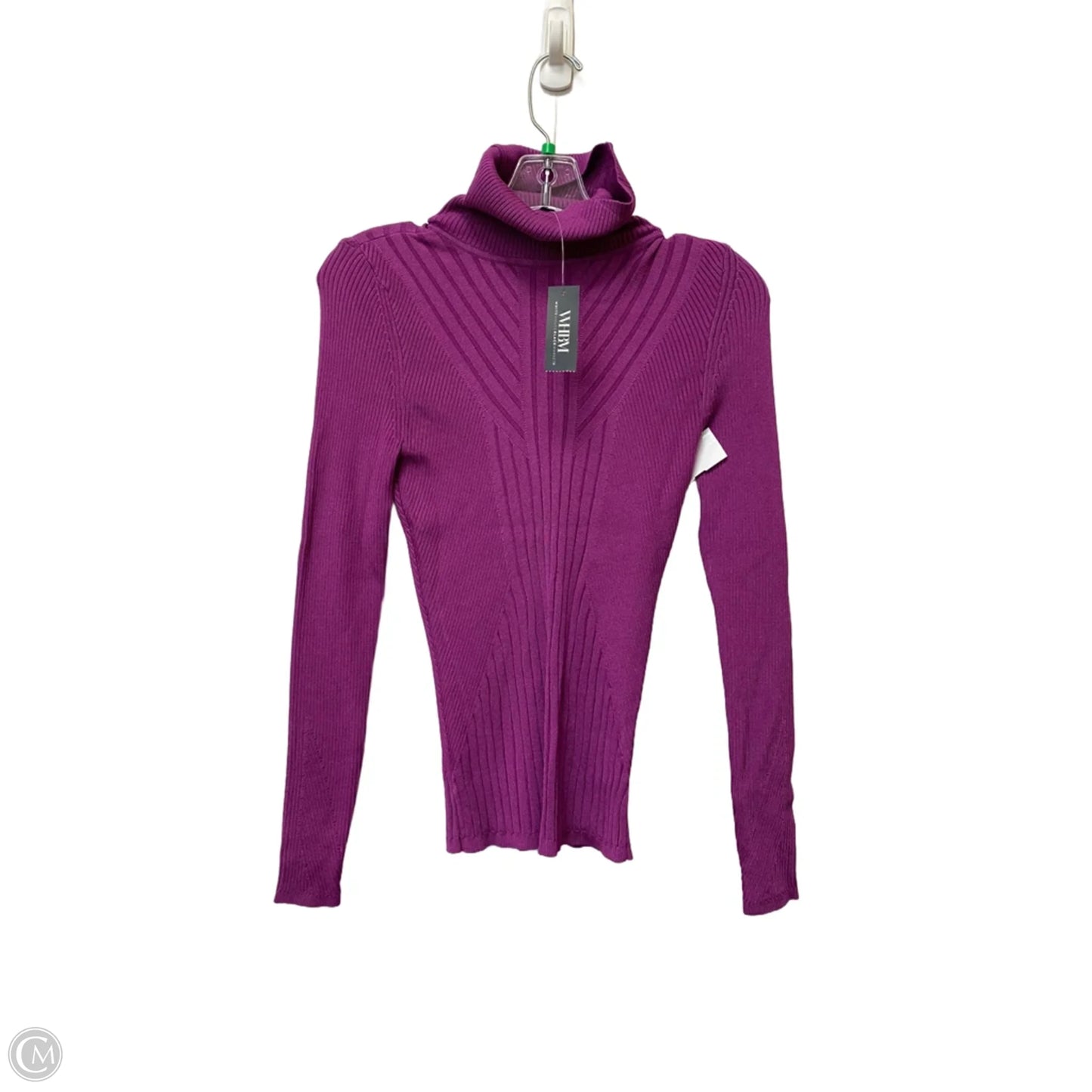 Top Long Sleeve By White House Black Market In Purple, Size: Xs