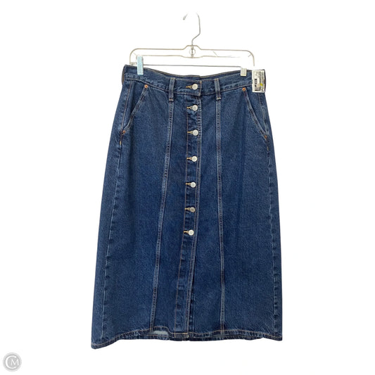Skirt Maxi By Old Navy In Blue Denim, Size: 10