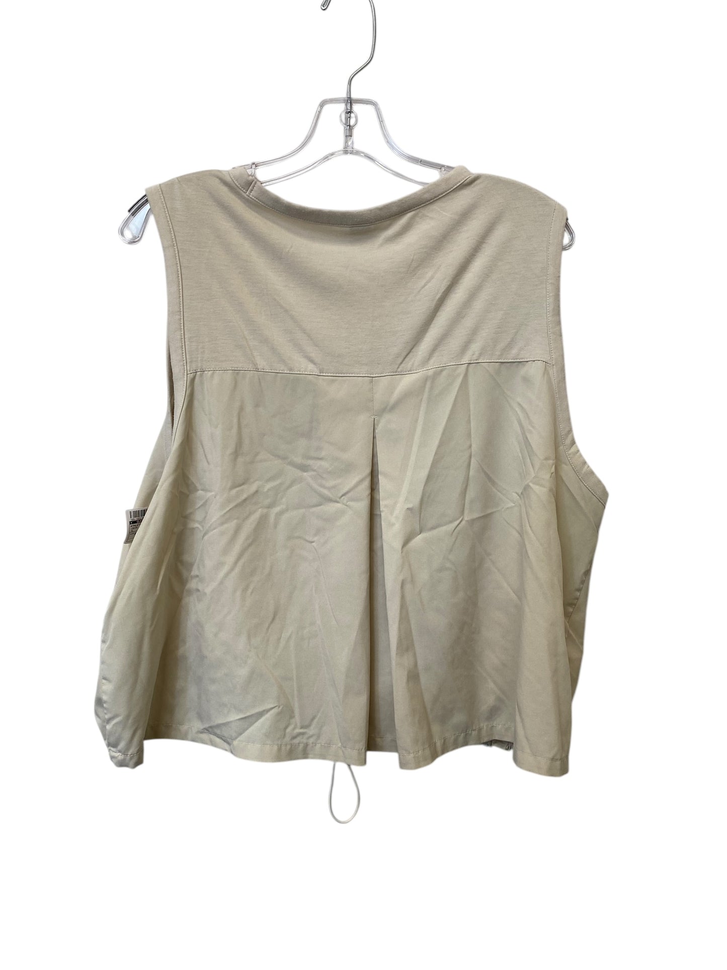 Athletic Tank Top By Clothes Mentor In Cream, Size: Xl