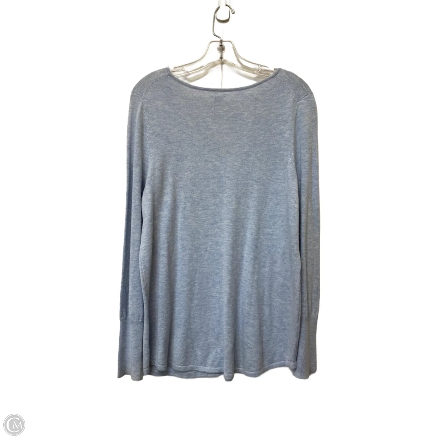 Top Long Sleeve Basic By Nic + Zoe In Blue, Size: M