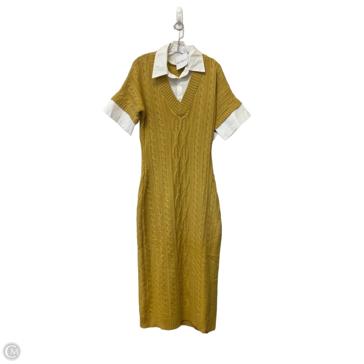 Dress Casual Maxi By Cmb In Yellow, Size: L