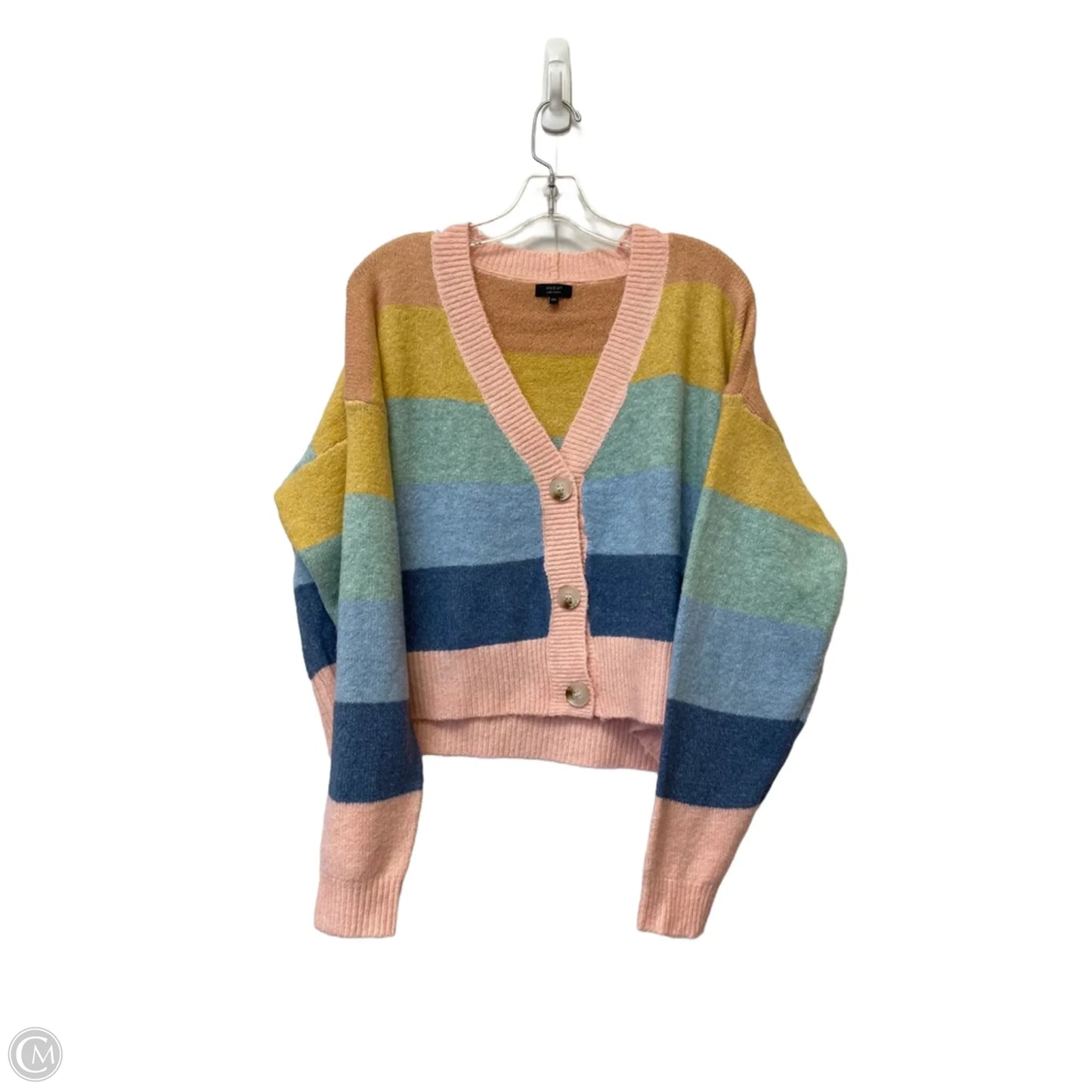Sweater Cardigan By Debut In Multi-colored, Size: M