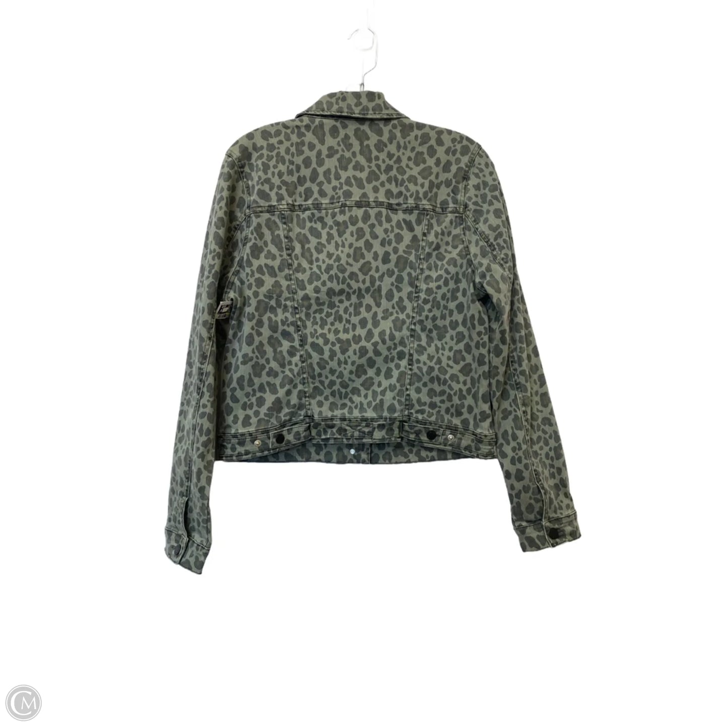 Jacket Denim By Level 99 In Animal Print, Size: M