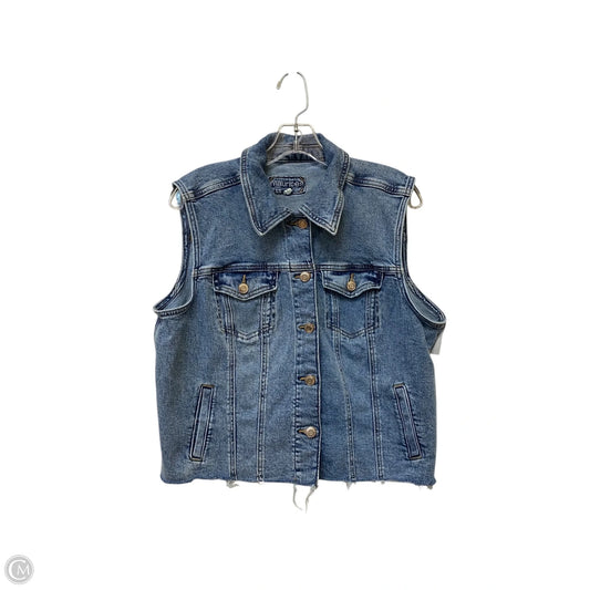 Vest Other By Maurices In Blue Denim, Size: L