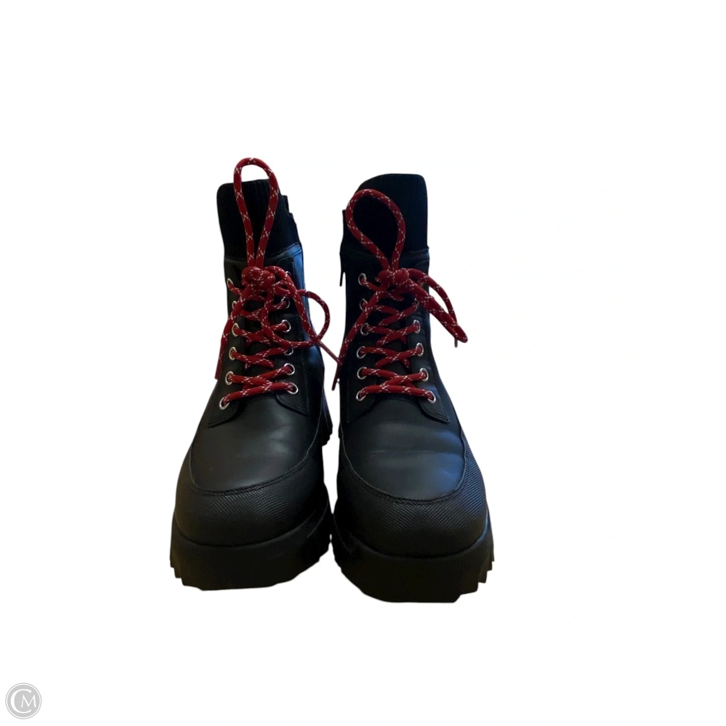 Boots Combat By Nurture In Black & Red, Size: 7