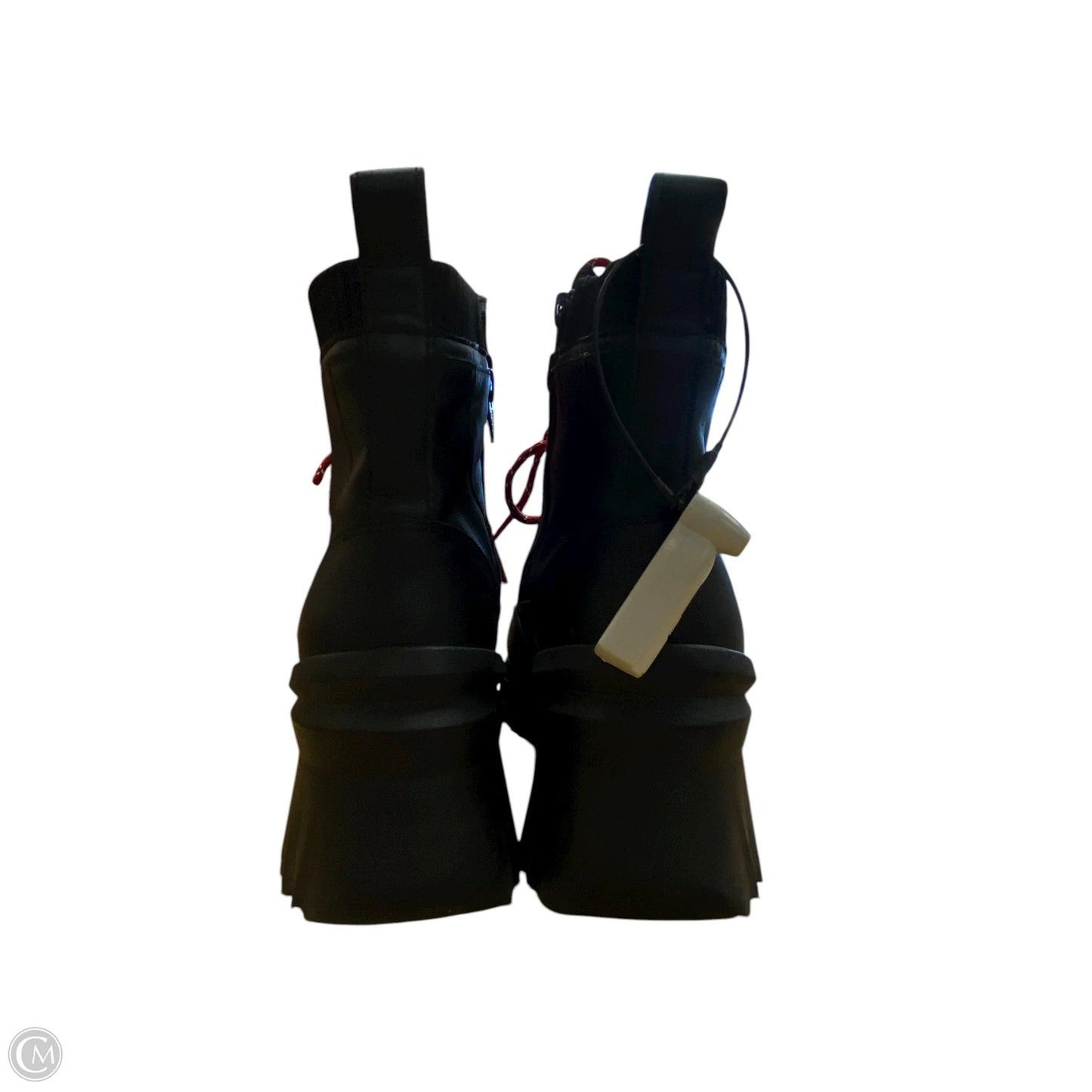 Boots Combat By Nurture In Black & Red, Size: 7