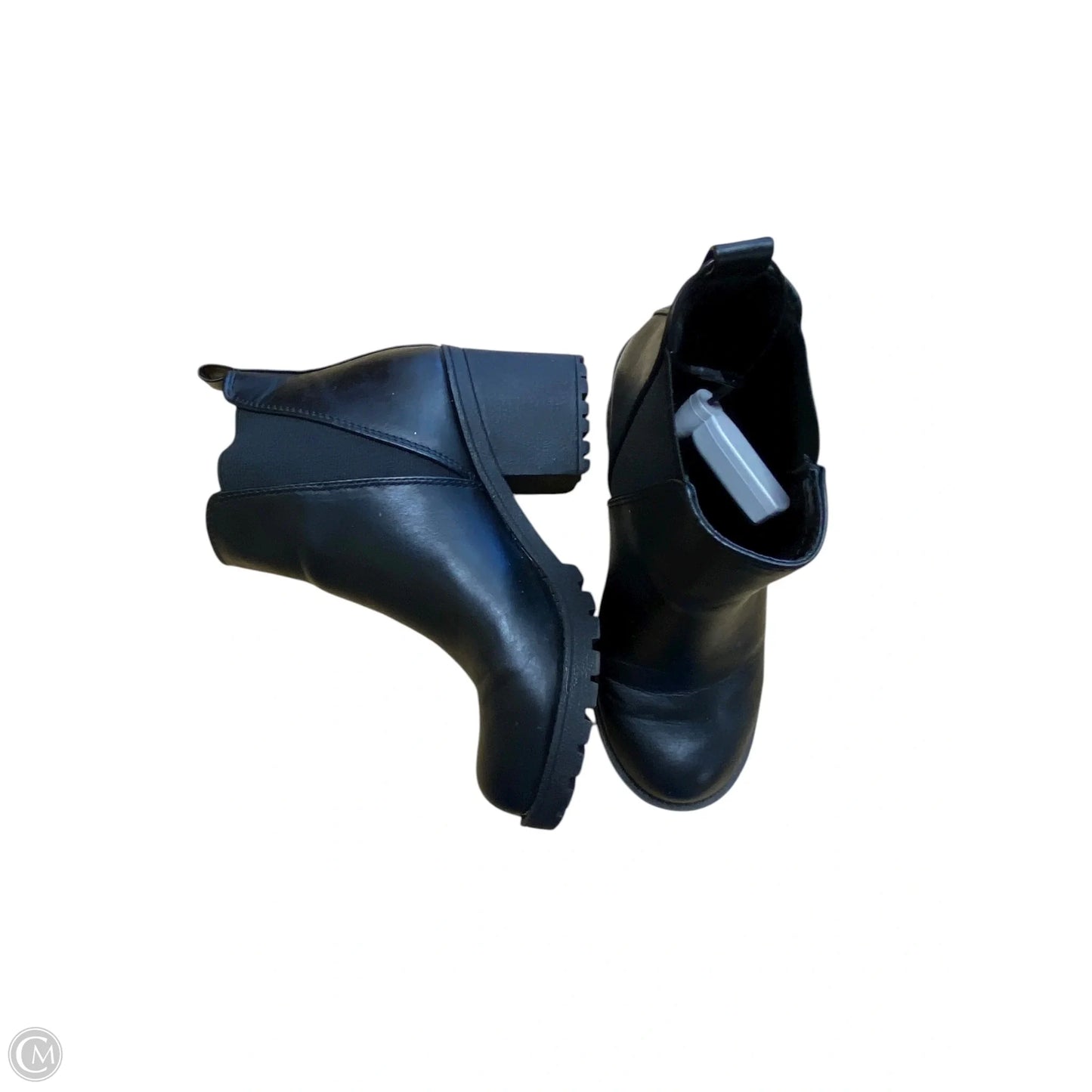 Boots Ankle Heels By Soda In Black, Size: 6.5