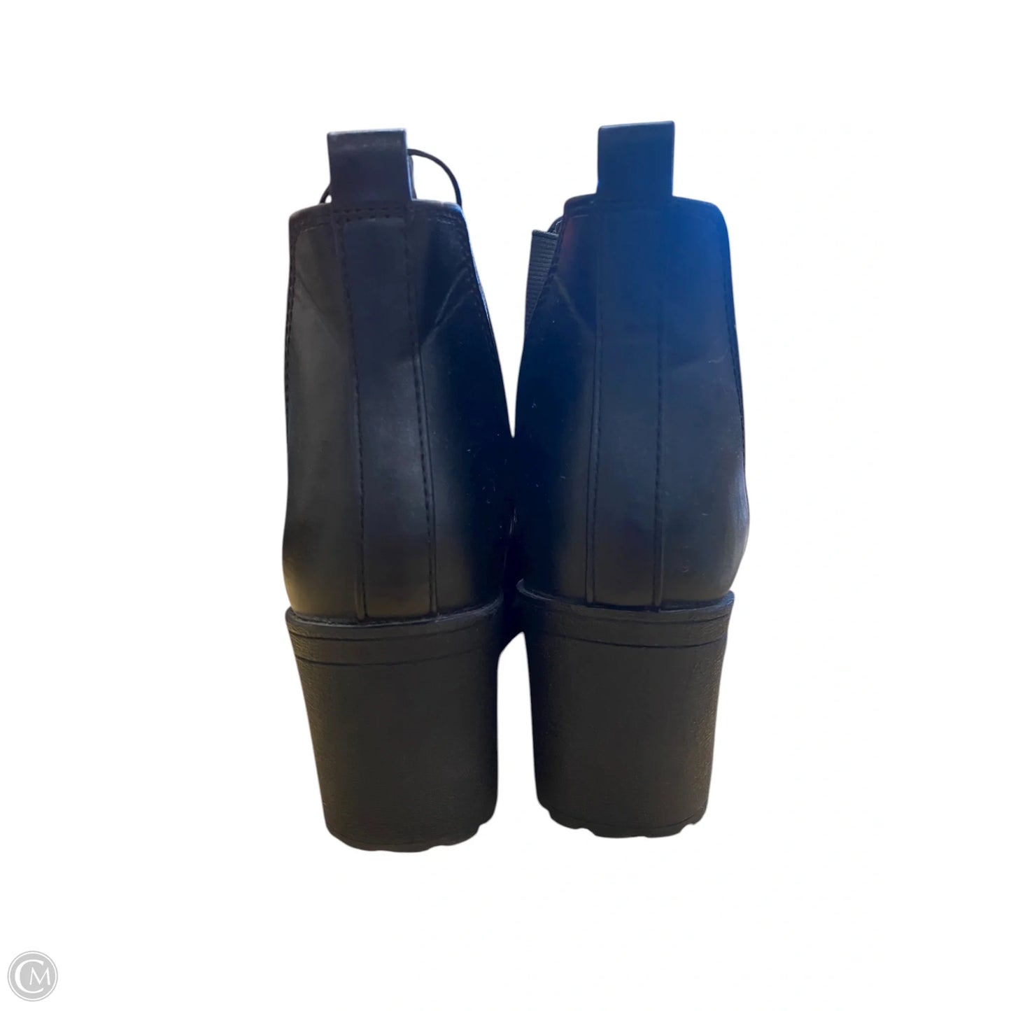 Boots Ankle Heels By Soda In Black, Size: 6.5