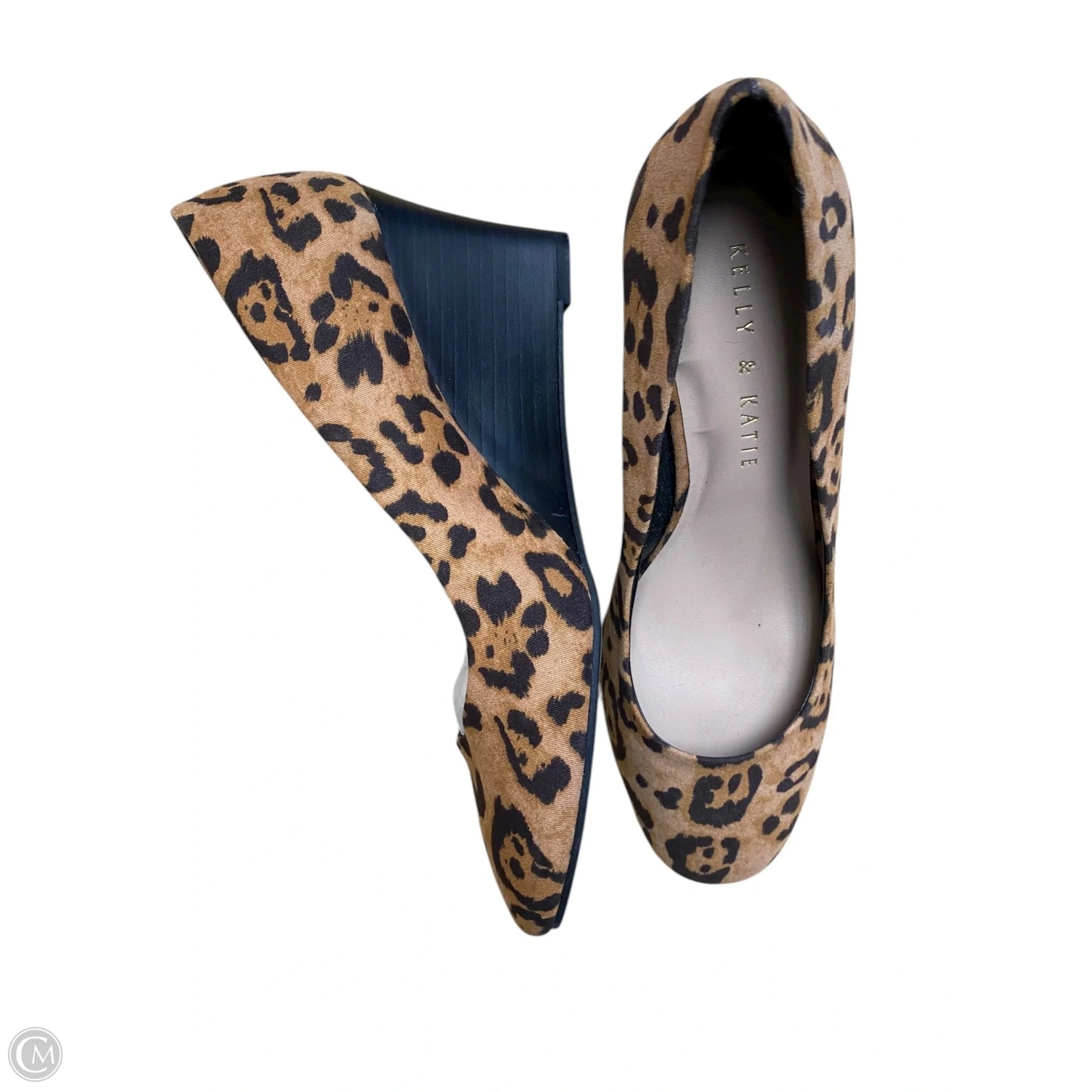 Shoes Heels Wedge By Kelly And Katie In Animal Print, Size: 7.5