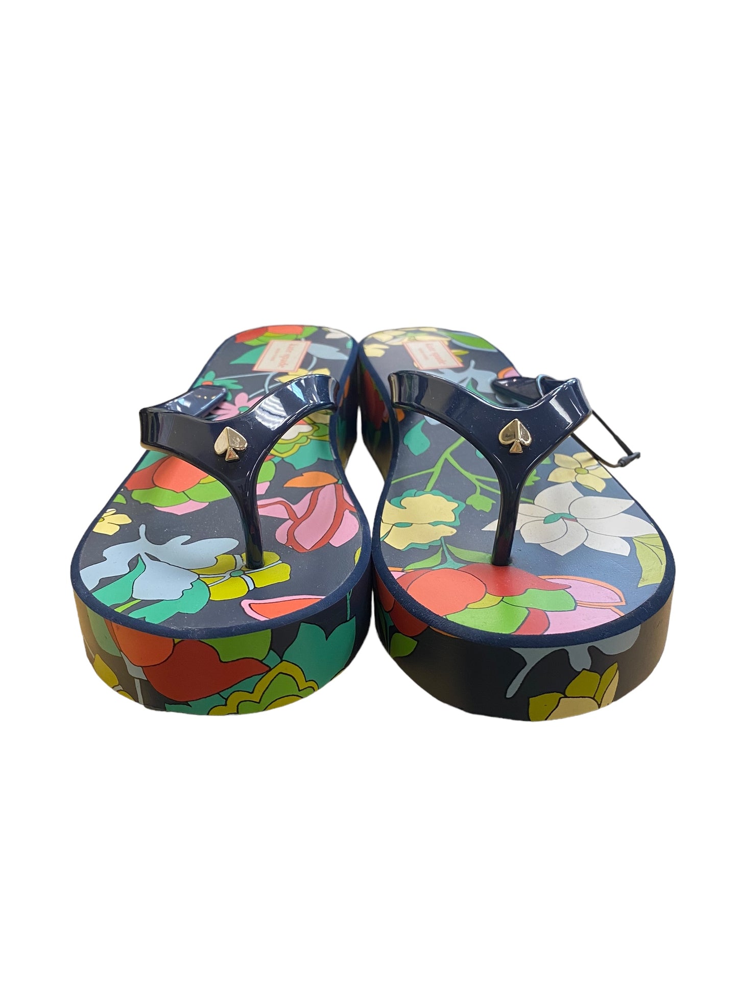 Sandals Flip Flops By Kate Spade In Floral Print, Size: 11