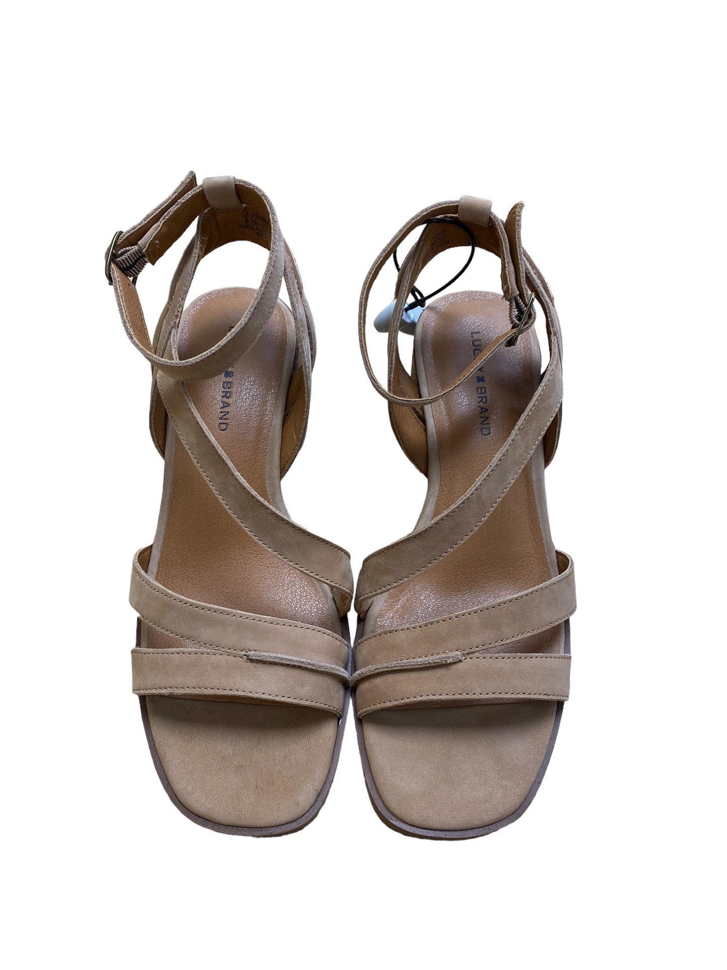 Shoes Heels Block By Lucky Brand In Brown, Size: 6.5