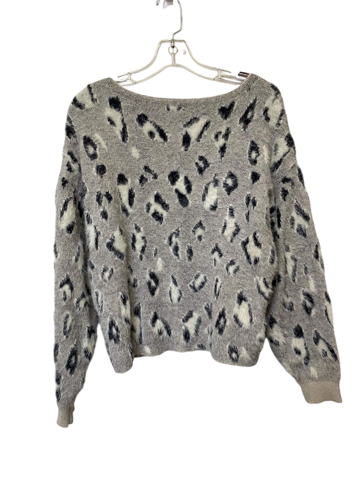 Sweater By Solutions In Animal Print, Size: S