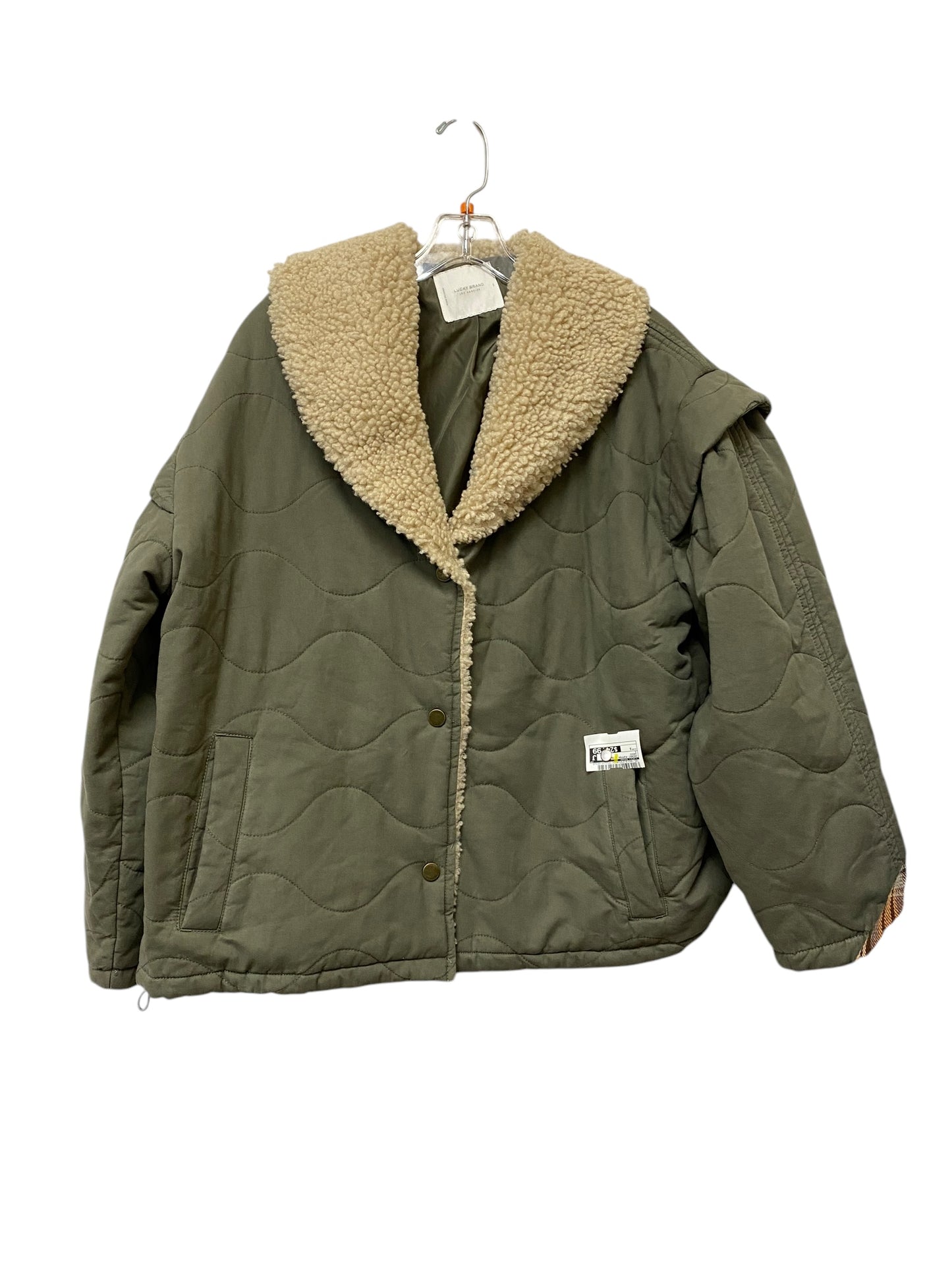 Jacket Puffer & Quilted By Lucky Brand In Green, Size: S