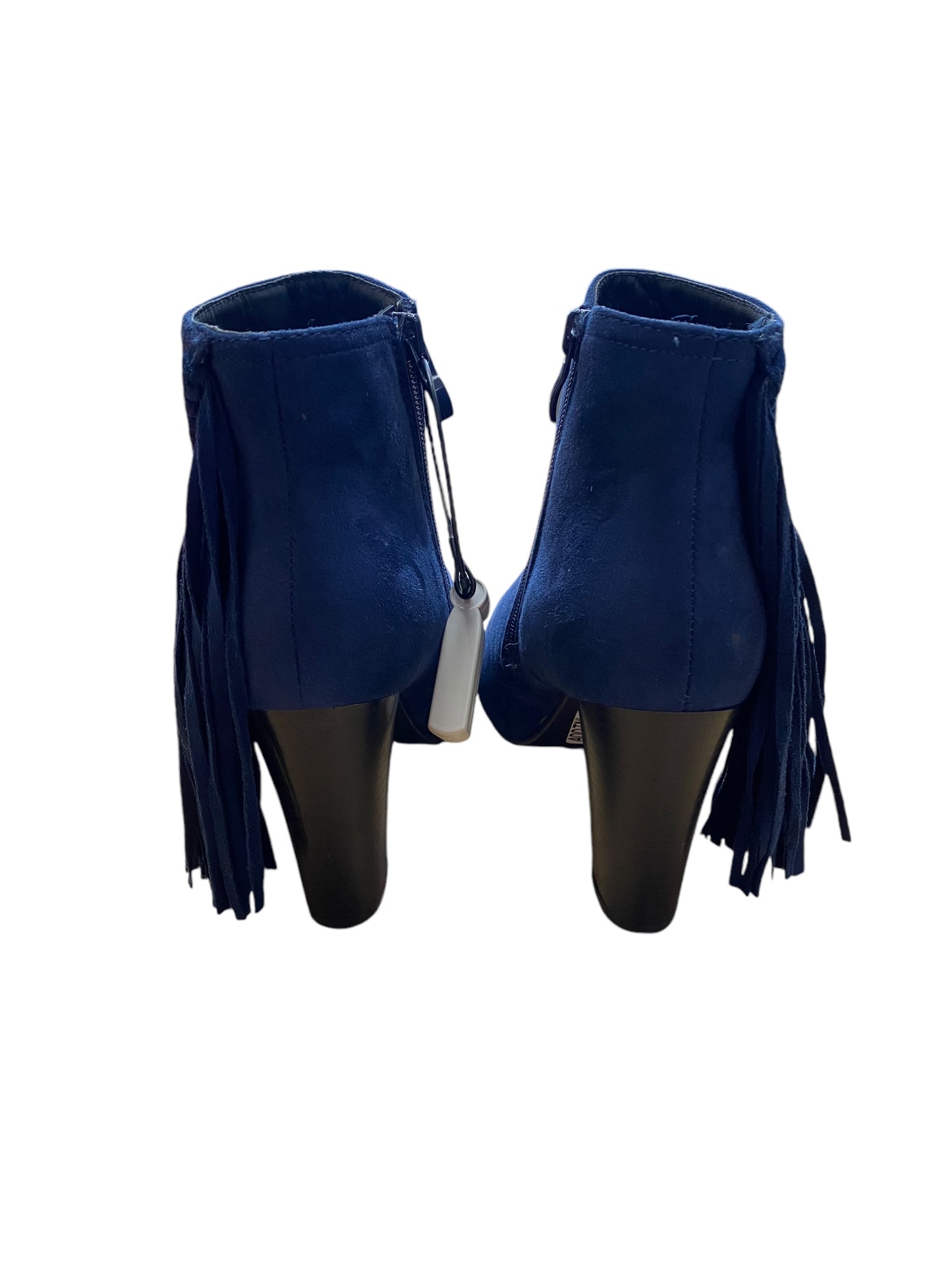 Boots Ankle Heels By Clothes Mentor In Blue, Size: 5