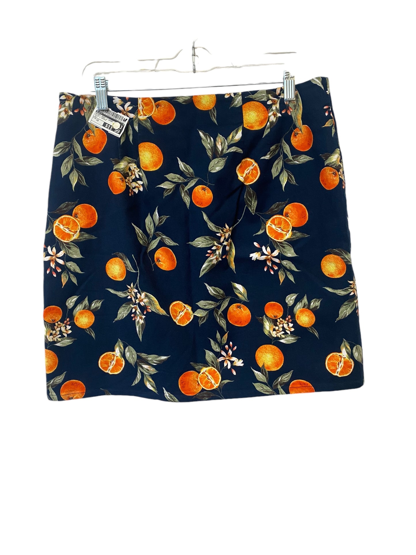 Skirt Mini & Short By Loft In Blue & Orange, Size: 12