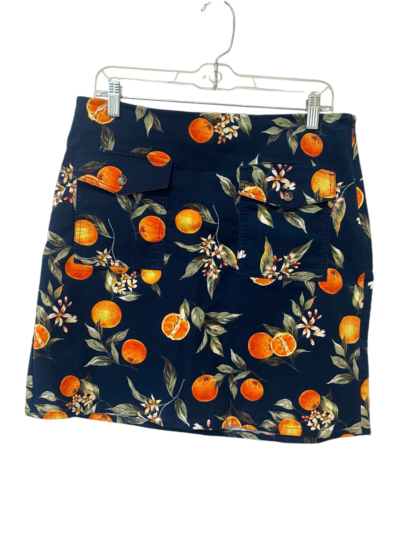 Skirt Mini & Short By Loft In Blue & Orange, Size: 12