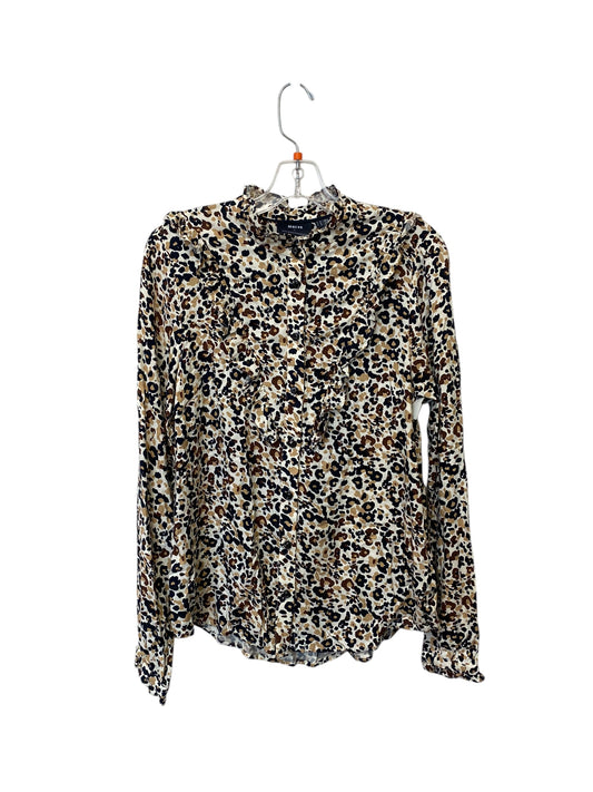 Top Long Sleeve By Maeve In Animal Print, Size: 10