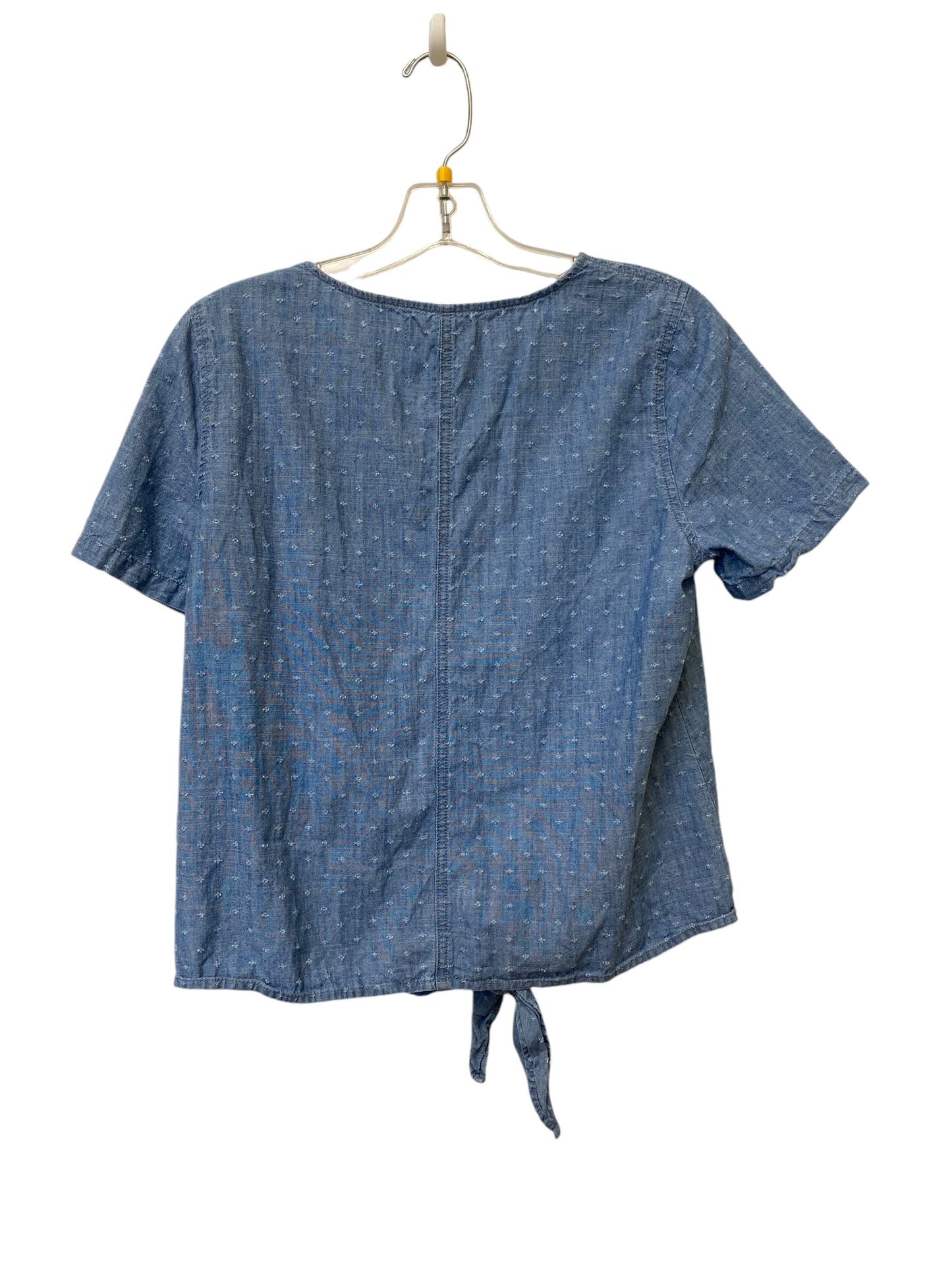 Top Short Sleeve By Madewell In Blue, Size: M